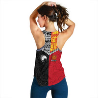 Papua New Guinea Combine New Zealand Maori Aotearoa Heritage Women Tank Top LT12 - Wonder Print Shop