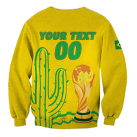 (Custom Personalised) Brazil Champion Football World Cup 2022 Sweatshirt - LT12 - Wonder Print Shop