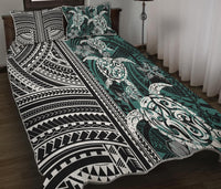 Polynesian Quilt Bed Set Turtle With Ethnic Motives and Floral Elements LT20 - Wonder Print Shop