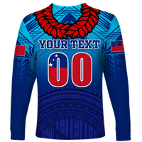 Custom Personalised Manu Samoa Legend Long Sleeve Shirt LT12 - Wonder Print Shop