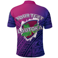 Custom Lautoka Rugby Union Fiji Polo Shirt Tribal Tattoo LT12 - Wonder Print Shop