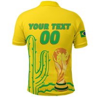 Custom Brazil Champion Polo Shirt Football 2022 LT12 - Wonder Print Shop