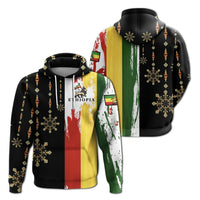 Ethiopia Hoodie Flags Color With Aztec Pattern LT20 - Wonder Print Shop