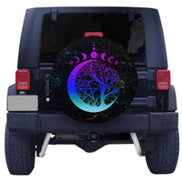 Celtic Tree of Life With Wicca Pentacle Spare Tire Cover LT12 - Wonder Print Shop