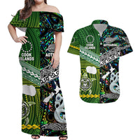 New Zealand and Cook Islands Matching Hawaiian Shirt And Dress Together Paua Shell LT8 - Wonder Print Shop