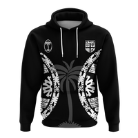 Custom Personalised Fiji Rugby Sevens Fijian Tapa Pattern Hoodie LT12 - Wonder Print Shop