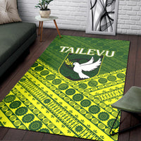 Tailevu Rugby Union Fiji Area Rug Tapa Pattern LT12 - Wonder Print Shop