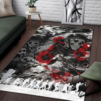Skull Camo - U.S Army Undying Love For The Motherland Area Rug LT2 - Wonder Print Shop