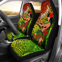 Hawaii Hula Girl Reggae Car Seat Covers - LT2 - Wonder Print Shop