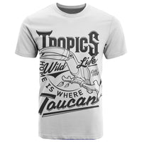 Belize Taucan Style T Shirt Ver2 White LT20 - Wonder Print Shop
