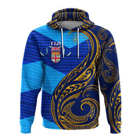 Fiji Hoodie Flags Color With Gold Polynesian Pattern LT20 - Wonder Print Shop