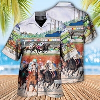 Horse Racing Wild Power Hawaiian Shirt - Wonder Print Shop