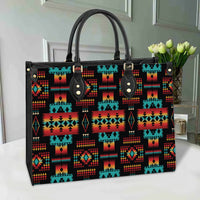 black-native-american-tribes-pattern-leather-bag