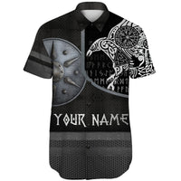 custom-viking-short-sleeve-shirt-armor-raven-tattoo