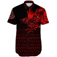 viking-shorts-sleeve-shirt-the-raven-of-odin-rune-red