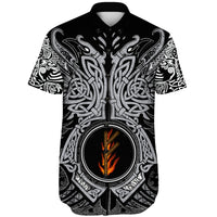 viking-shorts-sleeve-shirt-fehu-rune-raven-tattoo