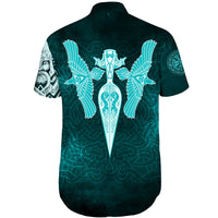 viking-shorts-sleeve-shirts-cyan-spear-of-the-god-odin-gungnir-and-two-cyan-ravens-style