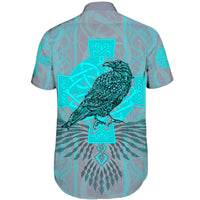 viking-shorts-sleeve-shirts-odins-celtic-raven-scandinavian-tattoo-style-cyan
