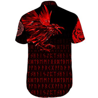 viking-shorts-sleeve-shirt-the-raven-of-odin-rune-red