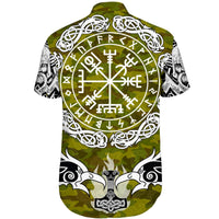 viking-shorts-sleeve-shirts-raven-of-odin-and-symbol-viking-on-camo-background