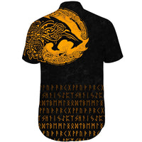 viking-shorts-sleeve-shirt-fenrir-wolf-orange