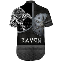 custom-viking-short-sleeve-shirt-armor-raven-tattoo