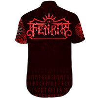 viking-shorts-sleeve-shirt-fenrir-wolf-red