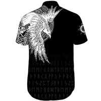 custom-viking-short-sleeve-shirt-mystical-raven-tattoo-special