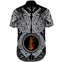 viking-shorts-sleeve-shirt-fehu-rune-raven-tattoo