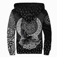 Viking Sherpa Hoodie - Nordic Raven Tattoos RLT12 - Wonder Print Shop