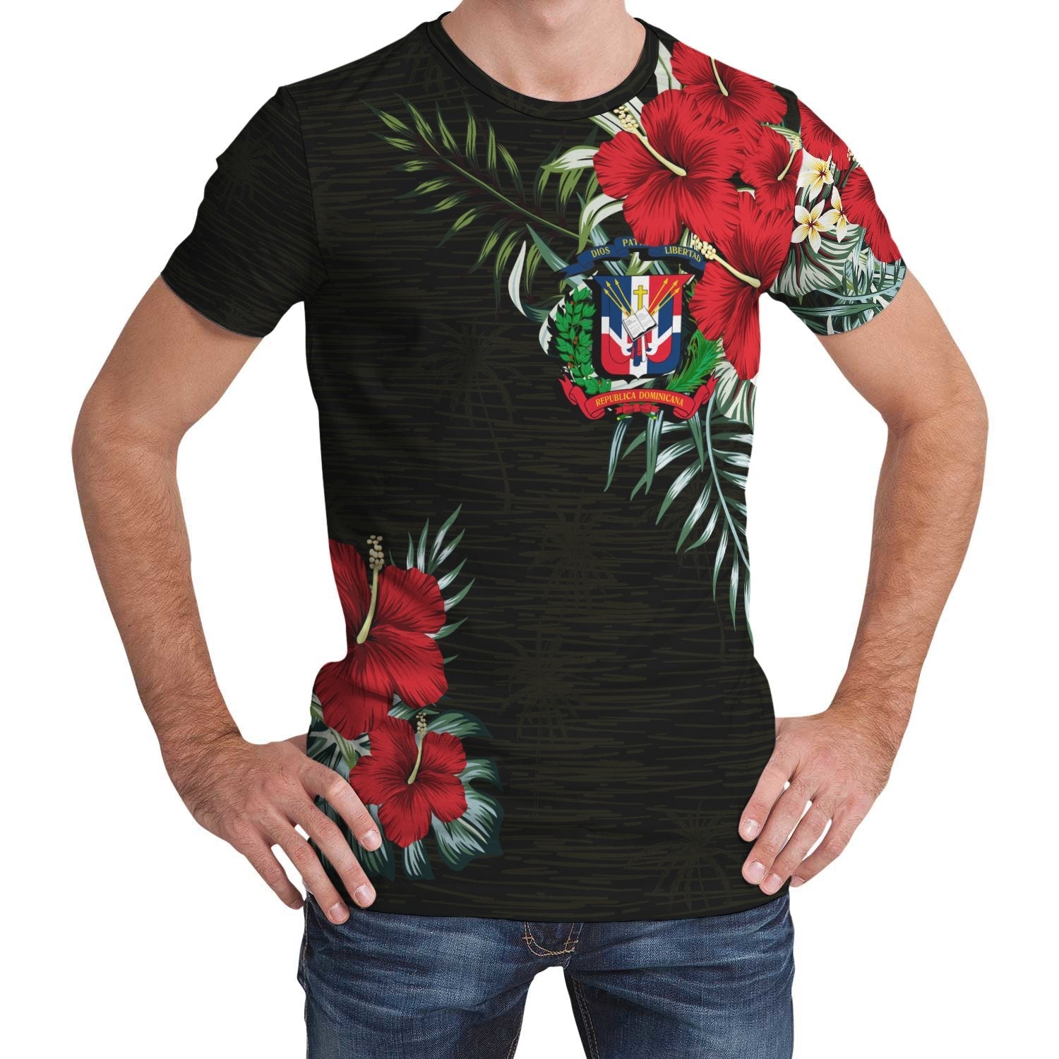 dominican-republic-t-shirt-hibiscus-menwomen