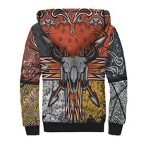 Bison Arrow 3D Native American Sherpa Hoodie LT10 - Wonder Print Shop