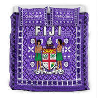 Fiji Bedding Set Pattern - Fijian Tapa Pattern Purple LT13 - Wonder Print Shop