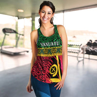 Vanuatu Dreamy Women Racerback Tank Flag and Pattern LT13 - Wonder Print Shop