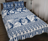 Hawaii Quilt Bed Set Pattern Version Unique Navy LT13 - Wonder Print Shop