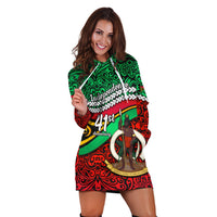 Vanuatu Independence Hoodie Dress Happy Anniversary LT13 - Wonder Print Shop