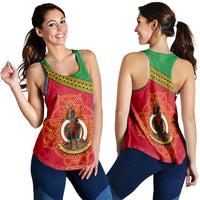 Vanuatu Women Racerback Tank Pattern Sand Drawing LT13 - Wonder Print Shop