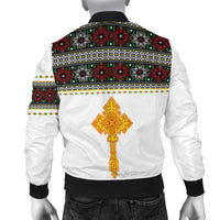 Ethiopia Tibeb Bomber Jacket Ethiopian Cross Fashion LT13 - Wonder Print Shop