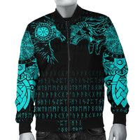 Viking Bomber Jacket Raven and Wolf Special Tattoo RLT12 - Wonder Print Shop