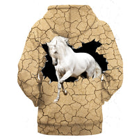 White Horse Native American 3D Hoodie LT10 - Wonder Print Shop