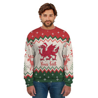 Custom Wales Celtic Sweatshirt Welsh Cymru Nadolig Llawen - Wonder Print Shop