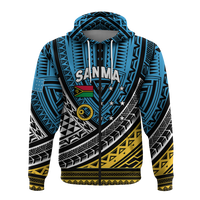 Custom Personalised Vanuatu Sanma Province Tribal Pattern Hoodie LT12 - Wonder Print Shop