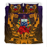 Samoa Bedding Set Hibiscus With Tribal LT12 - Wonder Print Shop