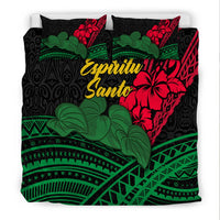 Vanuatu Espiritu Santo Bedding Set Kava With Hibiscus LT12 - Wonder Print Shop