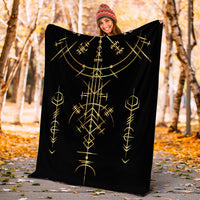 viking-helm-of-awe-gold-art-blanket