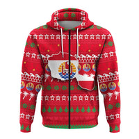 Tahiti Christmas Zip Hoodie Ugly Christmas LT12 - Wonder Print Shop