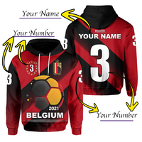 Custom Belgium Hoodie Football 2021 LT20 - Wonder Print Shop