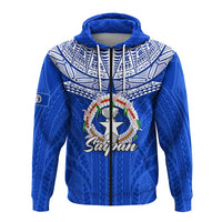 Custom Northern Mariana Islands Saipan Zip Hoodie LT12 - Wonder Print Shop