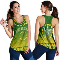 Cook Islands Turtle With Tribal Women Tank Top LT12 - Wonder Print Shop