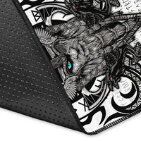 Viking Vegvisir Odin With Huginn And Muninn Area Rug LT2 - Wonder Print Shop